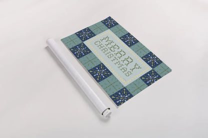 Quilted Christmas IV by Yvette St. Amant. shown as a rolled paper print. Available as archival giclee rolled canvas, fine art paper, or poster print. SKU 102827i.