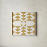 Quilted I by Yvette St. Amant. Shown in a crisp white glass frame for a clean and minimalist style. Available as an archival giclee rolled canvas, fine art paper, or poster print. SKU 95306a.