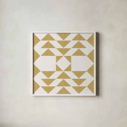 Quilted I by Yvette St. Amant. Shown in a crisp white glass frame for a clean and minimalist style. Available as an archival giclee rolled canvas, fine art paper, or poster print. SKU 95306a.