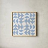 Quilted II by Yvette St. Amant. Shown in a natural wood glass frame for a timeless modern aesthetic. Available as an archival giclee rolled canvas, fine art paper, or poster print. SKU 95307a.
