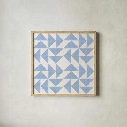 Quilted II by Yvette St. Amant. Shown in a natural wood glass frame for a timeless modern aesthetic. Available as an archival giclee rolled canvas, fine art paper, or poster print. SKU 95307a.