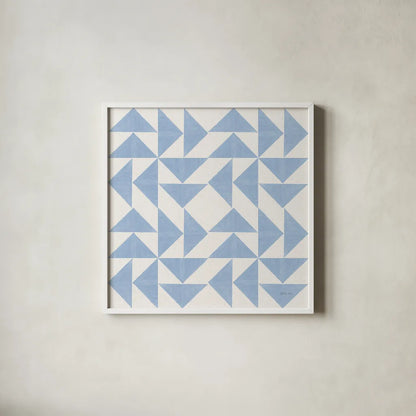 Quilted II by Yvette St. Amant. Shown in a crisp white glass frame for a clean and minimalist style. Available as an archival giclee rolled canvas, fine art paper, or poster print. SKU 95307a.