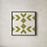 Quilted IV by Yvette St. Amant. Shown in a sleek black glass frame for a contemporary gallery look. Available as an archival giclee rolled canvas, fine art paper, or poster print. SKU 95309a.