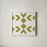Quilted IV by Yvette St. Amant. Shown in a crisp white glass frame for a clean and minimalist style. Available as an archival giclee rolled canvas, fine art paper, or poster print. SKU 95309a.
