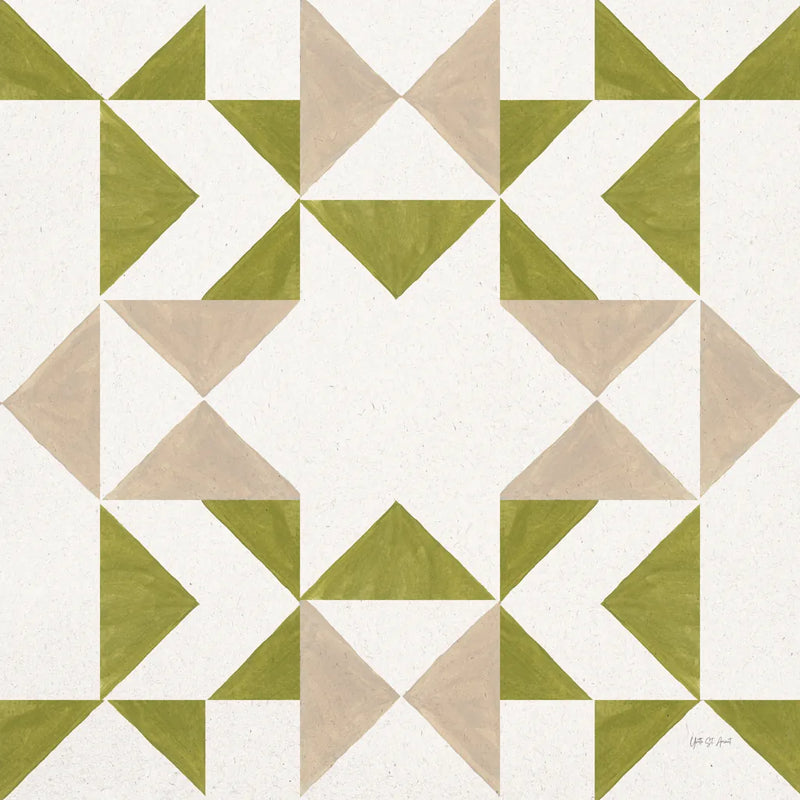 Quilted V by Yvette St. Amant. SKU 95310a. Archival Giclee Fine art print for wall decor.