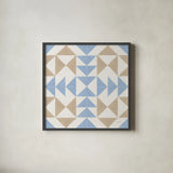 Quilted VI by Yvette St. Amant. Shown in a sleek black glass frame for a contemporary gallery look. Available as an archival giclee rolled canvas, fine art paper, or poster print. SKU 95311a.