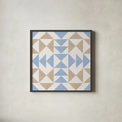 Quilted VI by Yvette St. Amant. Shown in a sleek black glass frame for a contemporary gallery look. Available as an archival giclee rolled canvas, fine art paper, or poster print. SKU 95311a.