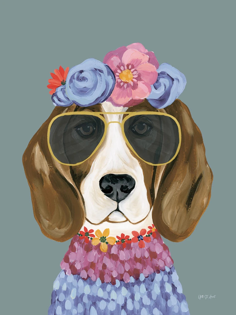 Regal Beagle v2 by Yvette St. Amant