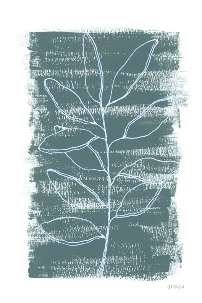 Simple Sprigs of Bay Leaf by Yvette St. Amant. SKU 93599h. Archival Giclee Fine art print for wall decor.