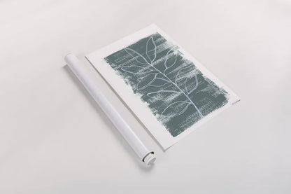 Simple Sprigs of Bay Leaf by Yvette St. Amant. shown as a rolled paper print. Available as archival giclee rolled canvas, fine art paper, or poster print. SKU 93599h.