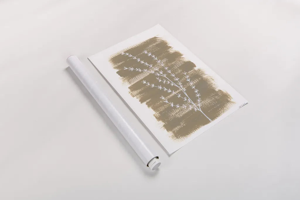 Simple Sprigs of Thyme by Yvette St. Amant. shown as a rolled paper print. Available as archival giclee rolled canvas, fine art paper, or poster print. SKU 93600h.