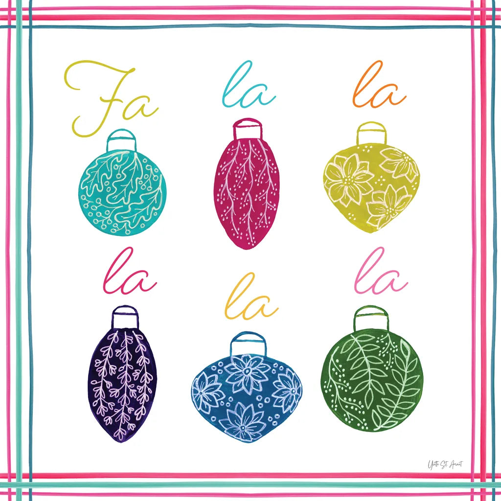 Singing Ornaments by Yvette St. Amant. SKU 94139a. Archival Giclee Fine art print for wall decor.