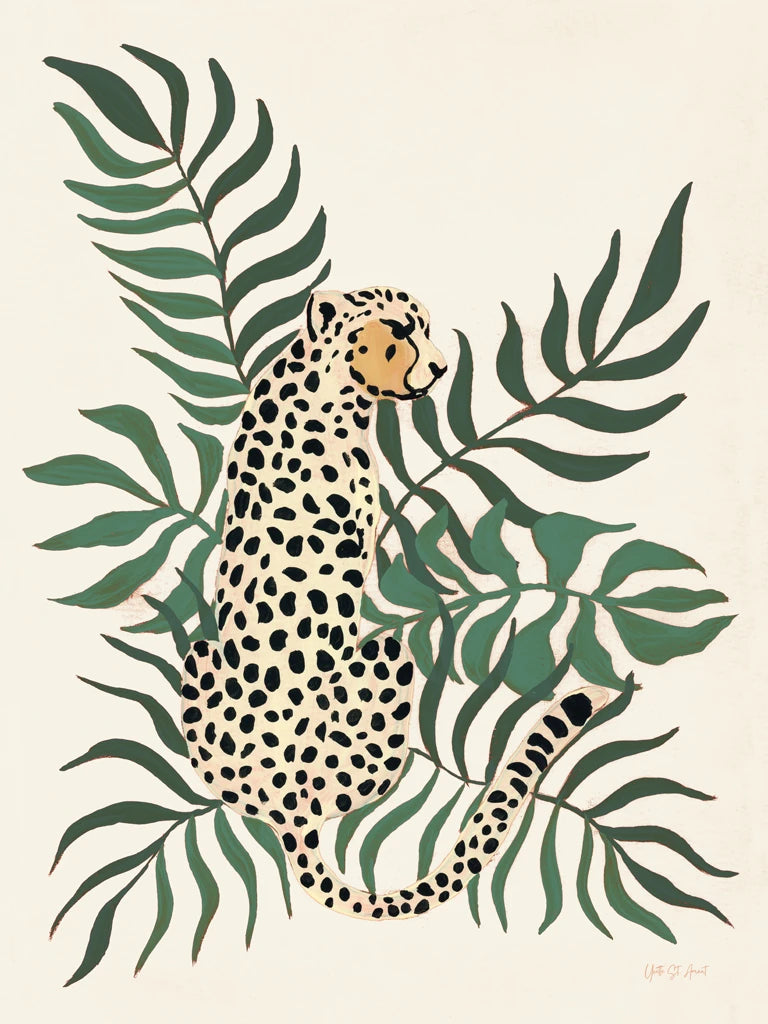 Sitting Cheetah Cream by Yvette St. Amant