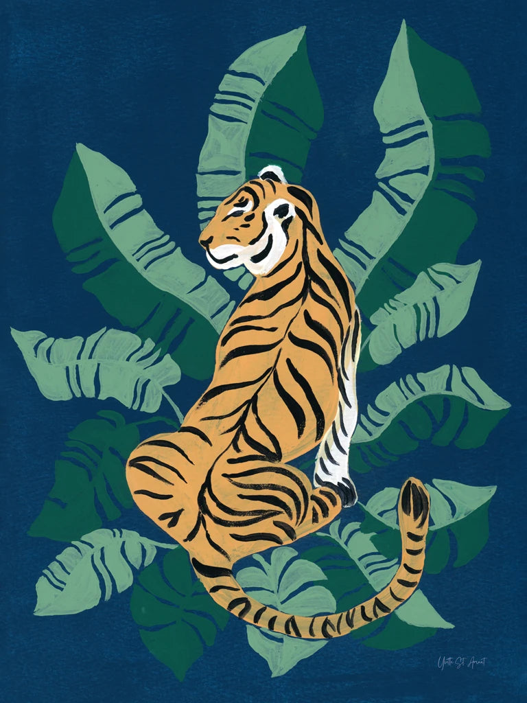 Sitting Tiger by Yvette St. Amant