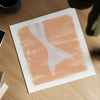 Soft Sea Mermaid Tail by Yvette St. Amant. Shown as a detailed flat fine art print, highlighting archival giclee quality. Available as an archival giclee rolled canvas, fine art paper, or poster print. SKU 89999a.