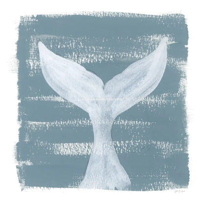 Soft Sea Whale Tail by Yvette St. Amant. SKU 90000a. Archival Giclee Fine art print for wall decor.