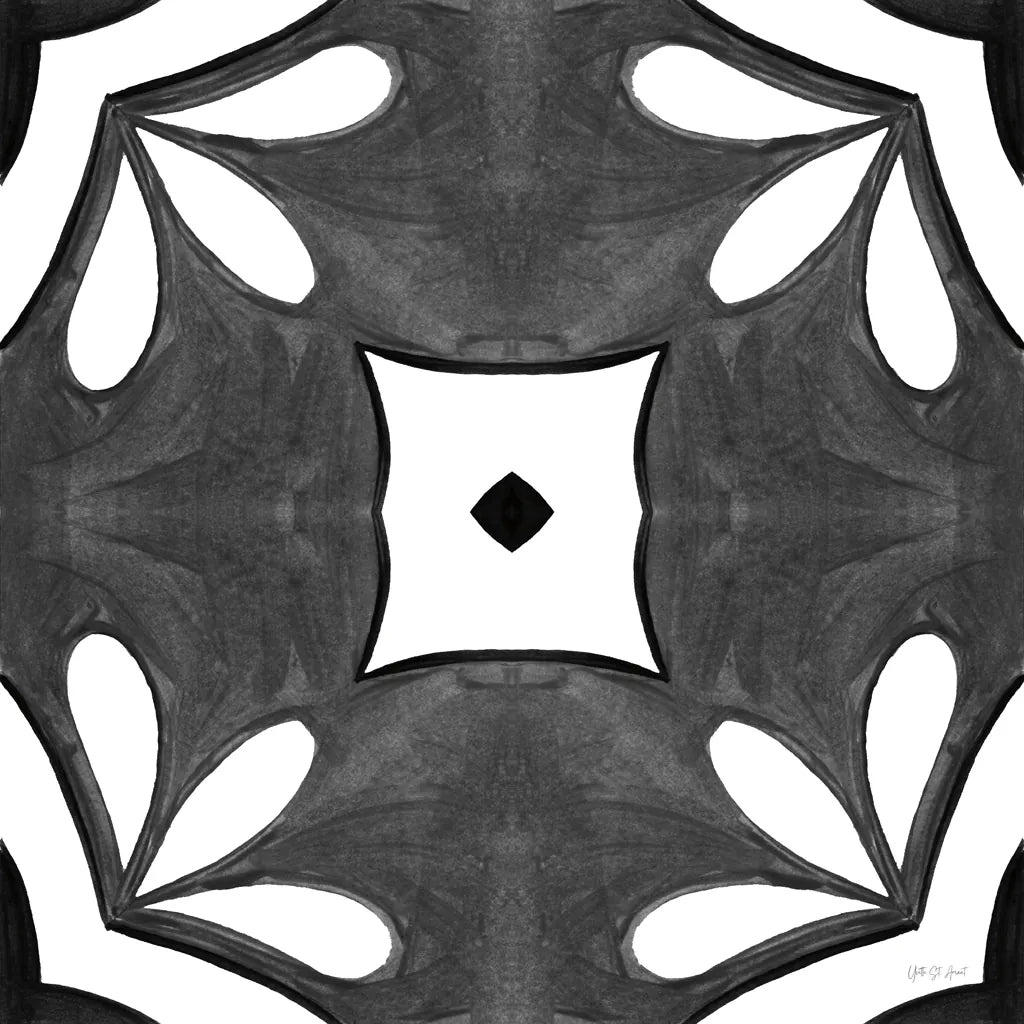 Southwest Tile II BW by Yvette St. Amant. SKU 95164a. Archival Giclee Fine art print for wall decor.