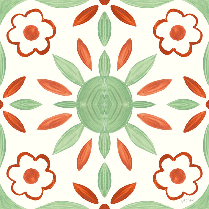 Southwest Tile III by Yvette St. Amant. SKU 95161a. Archival Giclee Fine art print for wall decor.