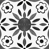 Southwest Tile III BW by Yvette St. Amant. SKU 95165a. Archival Giclee Fine art print for wall decor.