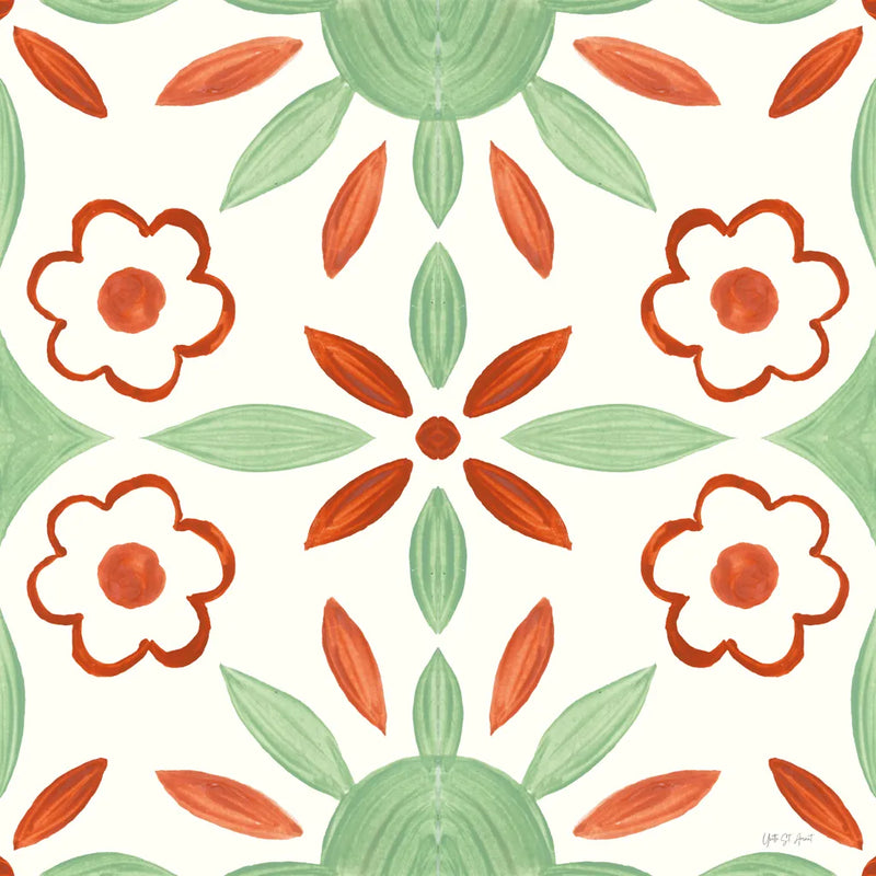 Southwest Tile IV by Yvette St. Amant. SKU 95162a. Archival Giclee Fine art print for wall decor.