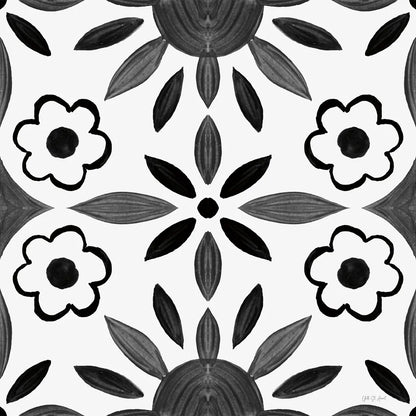 Southwest Tile IV BW by Yvette St. Amant. SKU 95166a. Archival Giclee Fine art print for wall decor.
