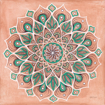 Spiral Mandala by Yvette St. Amant. SKU 90987a. Archival Giclee Fine art print for wall decor.