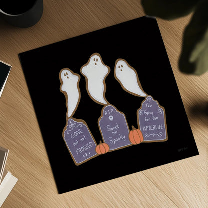 Spooky Gingerbread Manor VI by Yvette St. Amant. Shown as a detailed flat fine art print, highlighting archival giclee quality. Available as an archival giclee rolled canvas, fine art paper, or poster print. SKU 101114a.