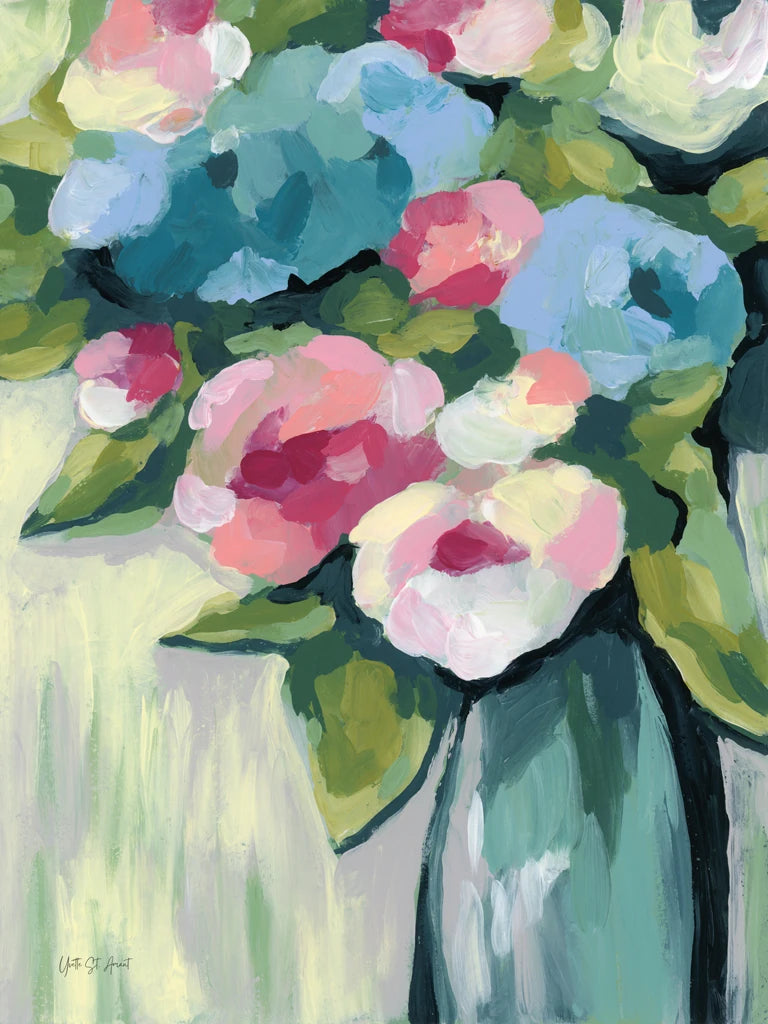 Spring Florals in Vase II by Yvette St. Amant