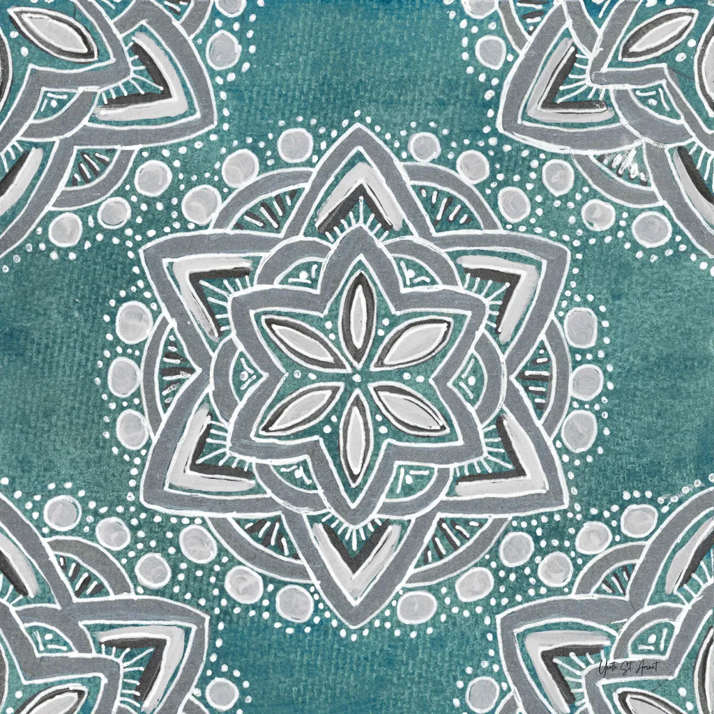 Star Mandala I by Yvette St. Amant. SKU 91309a. Archival Giclee Fine art print for wall decor.