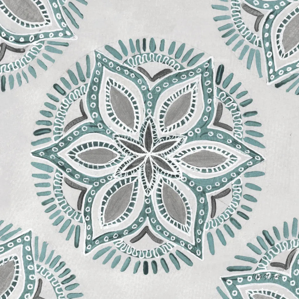 Star Mandala II by Yvette St. Amant. SKU 91310a. Archival Giclee Fine art print for wall decor.