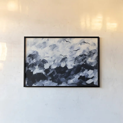 Stormy Sea by Yvette St. Amant. shown as a paper print in a black flame. Available as a archival giclee rolled canvas, fine art paper, or poster print. SKU 88558i.