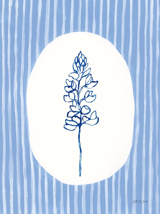 Striped Floral II by Yvette St. Amant