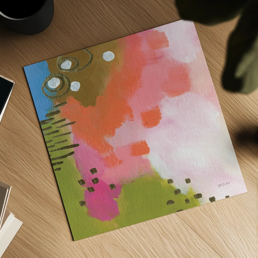 Summer Impressions III by Yvette St. Amant. Shown as a detailed flat fine art print, highlighting archival giclee quality. Available as an archival giclee rolled canvas, fine art paper, or poster print. SKU 92755a.