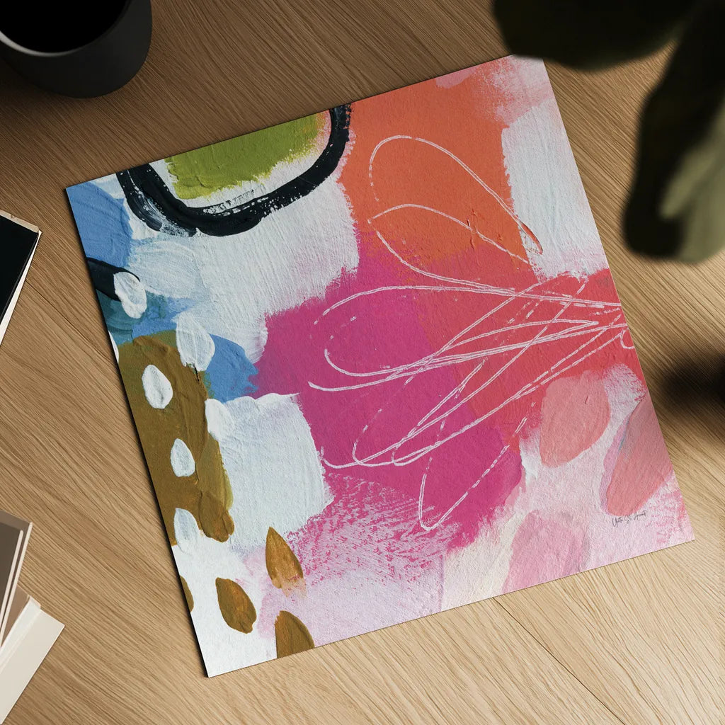 Summer Impressions IV by Yvette St. Amant. Shown as a detailed flat fine art print, highlighting archival giclee quality. Available as an archival giclee rolled canvas, fine art paper, or poster print. SKU 92756a.