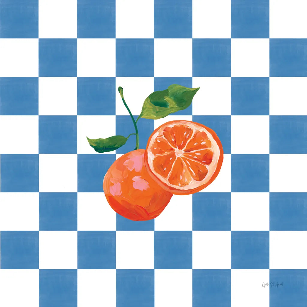 Summer in Checkers III by Yvette St. Amant. SKU 96486a. Archival Giclee Fine art print for wall decor.