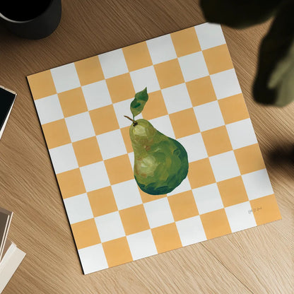 Summer in Checkers IV by Yvette St. Amant. Shown as a detailed flat fine art print, highlighting archival giclee quality. Available as an archival giclee rolled canvas, fine art paper, or poster print. SKU 96487a.