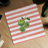 Summer in Stripes II by Yvette St. Amant. Shown as a detailed flat fine art print, highlighting archival giclee quality. Available as an archival giclee rolled canvas, fine art paper, or poster print. SKU 96190a.