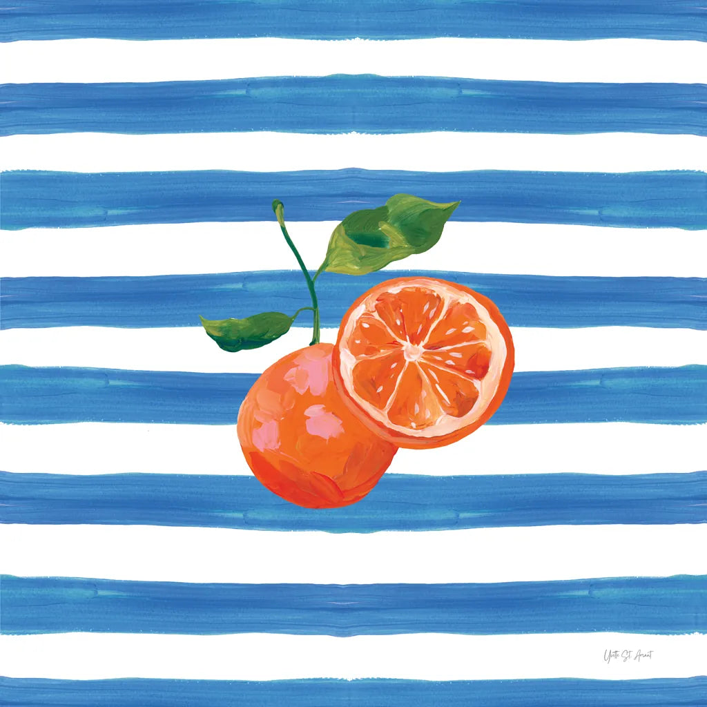 Summer in Stripes III by Yvette St. Amant. SKU 96191a. Archival Giclee Fine art print for wall decor.