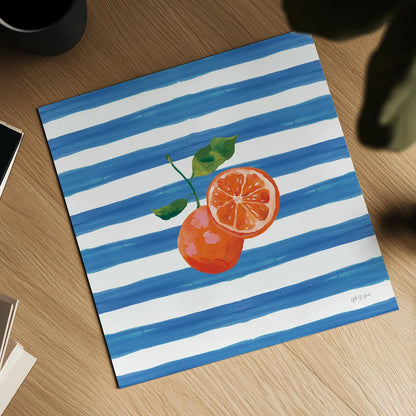 Summer in Stripes III by Yvette St. Amant. Shown as a detailed flat fine art print, highlighting archival giclee quality. Available as an archival giclee rolled canvas, fine art paper, or poster print. SKU 96191a.