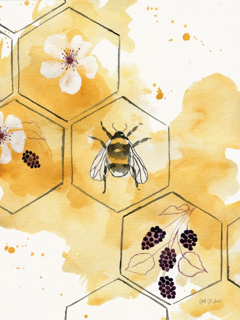Sunny Bees III by Yvette St. Amant