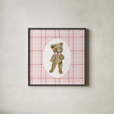 Teddy I by Yvette St. Amant. Shown in a sleek black glass frame for a contemporary gallery look. Available as an archival giclee rolled canvas, fine art paper, or poster print. SKU 101491a.