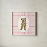Teddy I by Yvette St. Amant. Shown in a crisp white glass frame for a clean and minimalist style. Available as an archival giclee rolled canvas, fine art paper, or poster print. SKU 101491a.