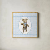 Teddy II by Yvette St. Amant. Shown in a natural wood glass frame for a timeless modern aesthetic. Available as an archival giclee rolled canvas, fine art paper, or poster print. SKU 101492a.