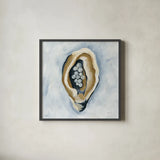 The World is Your Oyster II by Yvette St. Amant. Shown in a sleek black glass frame for a contemporary gallery look. Available as an archival giclee rolled canvas, fine art paper, or poster print. SKU 88203a.