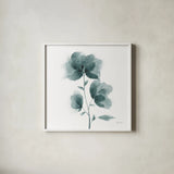 Tranquil Blossom I by Yvette St. Amant. Shown in a crisp white glass frame for a clean and minimalist style. Available as an archival giclee rolled canvas, fine art paper, or poster print. SKU 88195a.