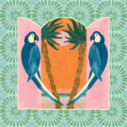 Tropical Birds III by Yvette St. Amant. SKU 98389a. Archival Giclee Fine art print for wall decor.