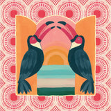 Tropical Birds IV by Yvette St. Amant. SKU 98390a. Archival Giclee Fine art print for wall decor.