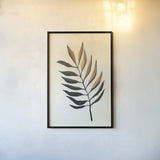 Tropical Leaf I by Yvette St. Amant. shown as a paper print in a black flame. Available as a archival giclee rolled canvas, fine art paper, or poster print. SKU 88739h.