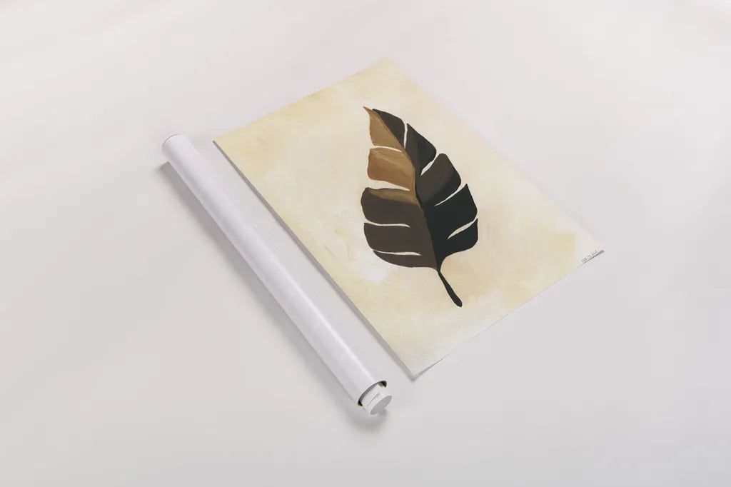 Tropical Leaf II by Yvette St. Amant. shown as a rolled paper print. Available as archival giclee rolled canvas, fine art paper, or poster print. SKU 88740h.