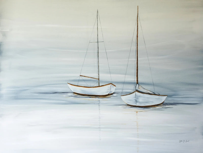 Two Sails at Rest by Yvette St. Amant